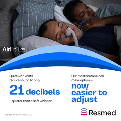 Resmed AirFit P10 Nasal Pillow Cushion Replacement CPAP Mask, Small