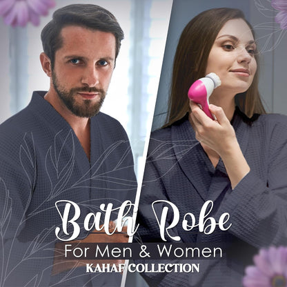 Waffle Knit Lightweight Kimono Spa & Bath Robes for Women and Men - Quick Dry - Soft