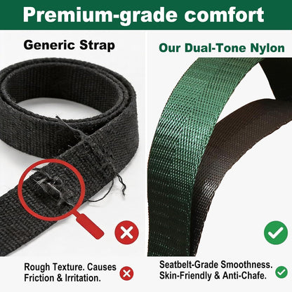 Acozycoo Stretching Strap with Loops for Physical Therapy,Yoga Strap for Stretching,Home Workout,Pilate & Flexibility Training,Non-Elastic Exercise Stretch Band for Hamstring,Leg Stretcher Belt,Flexibility Fascia