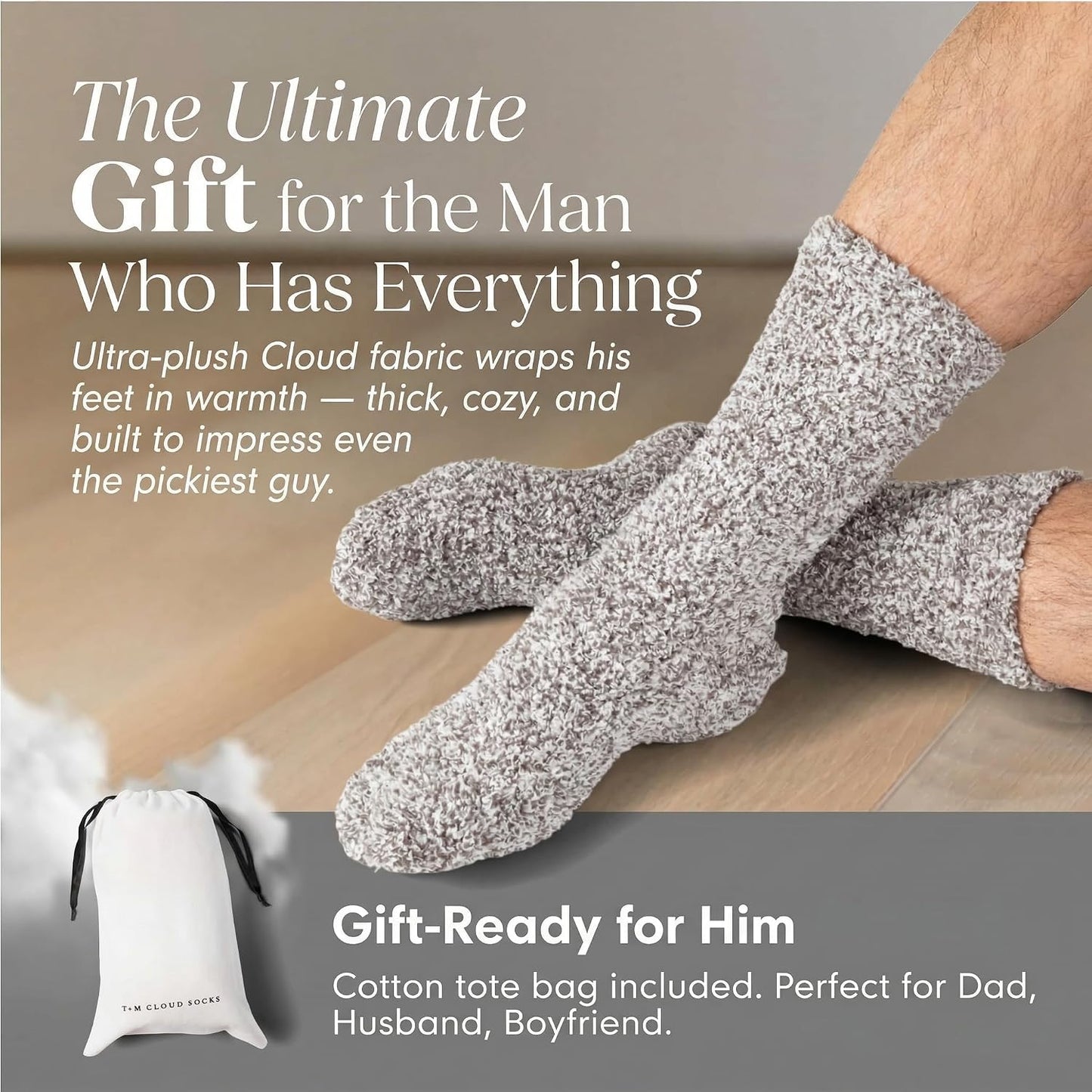 Unboxme Gifts Warm & Cozy Ultra-Luxe Cloud Sock, Gift for Women & Men