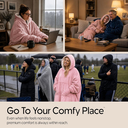 THE COMFY Original | From Shark Tank | Patented | Oversized Sherpa Wearable Blanket Hoodie| Gift for Women & Men | One Size