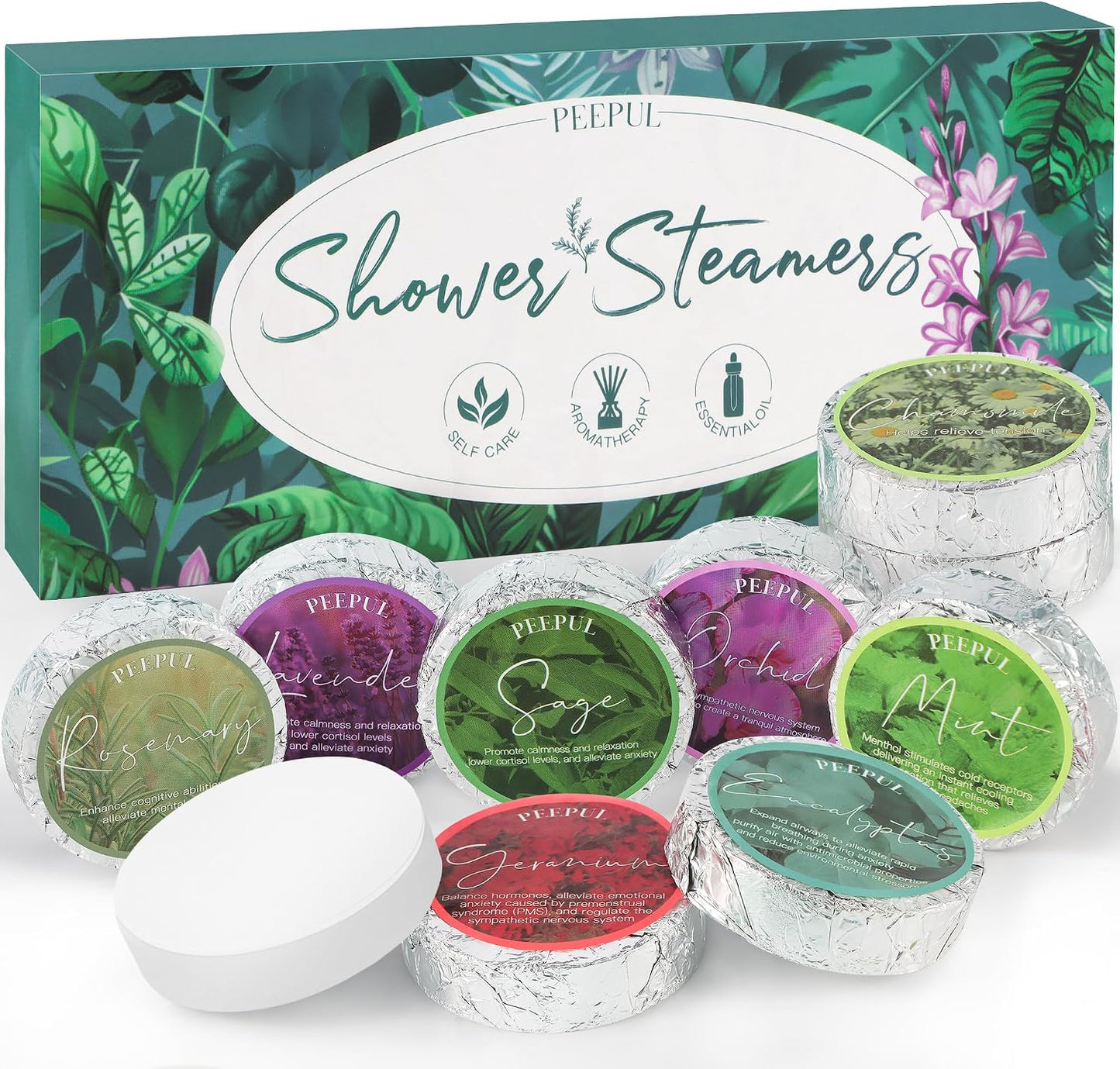 Shower Steamers Aromatherapy Birthday Gifts for Women - 10 Pack,Gifts for Wife Mothers Daughter Sister Stress Relief & Deep Relaxation Self Care Home Spa Essential
