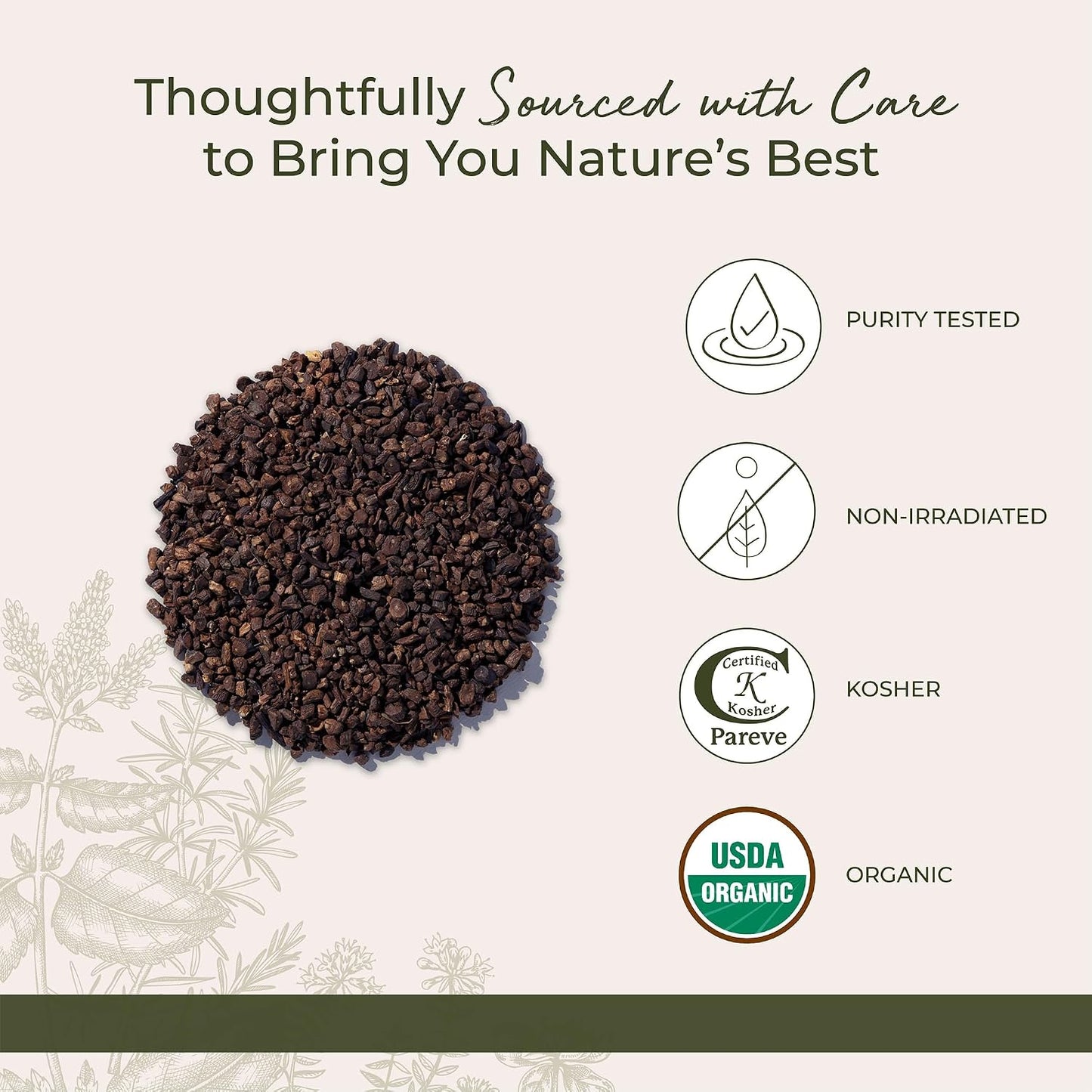 Starwest Botanicals Organic Raw Dandelion Root - Loose Leaf Herbal Tea, Cut & Sifted, Certified Kosher, Non-GMO, Caffeine-Free - Bulk 1 lb Bag