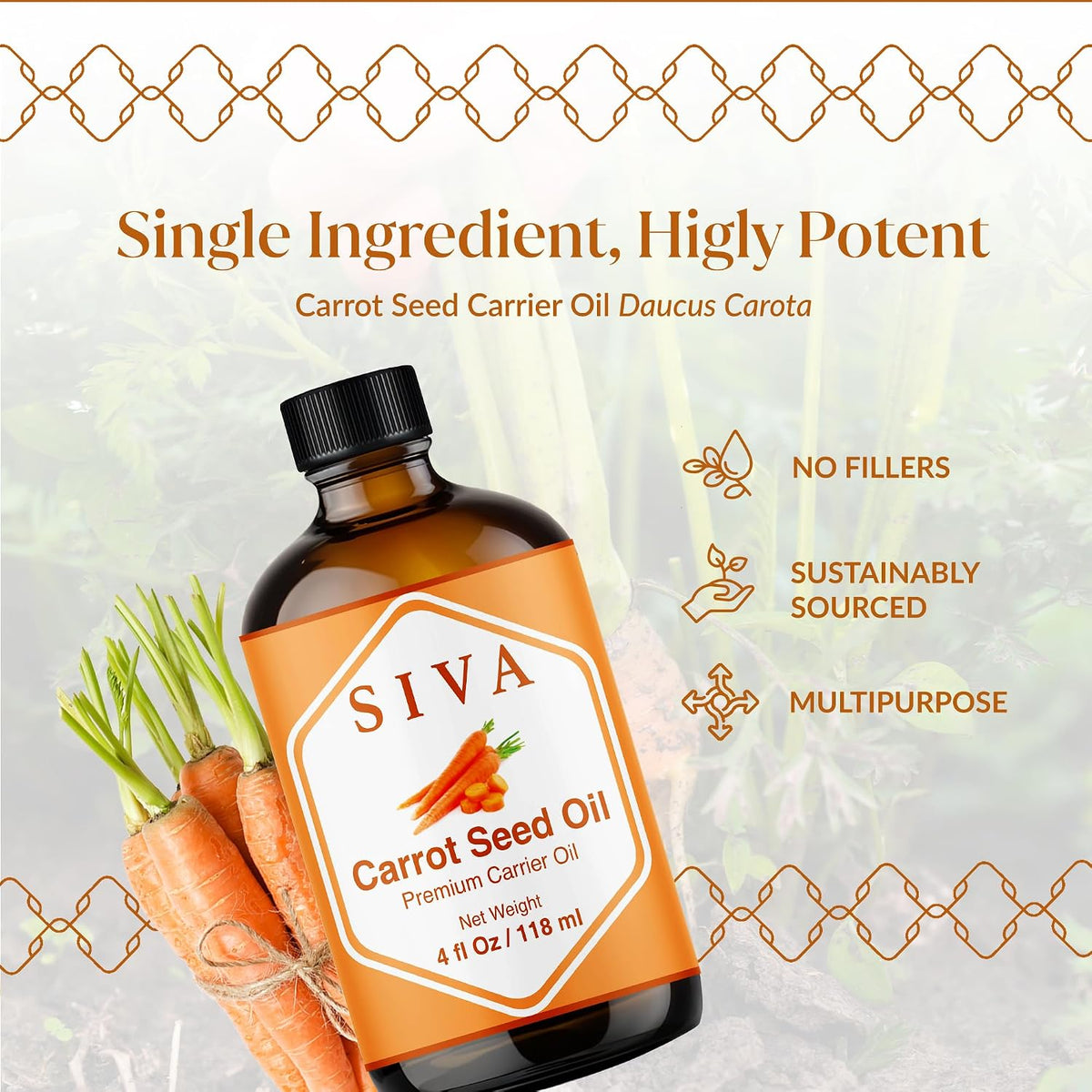 Siva Lavender Essential Oil, Huge Bottle, Large Size, 16 Fl Oz (473 ml)