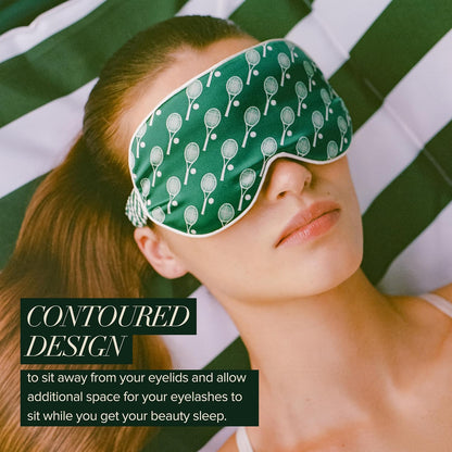 slip Contour Sleep Mask | 100% Pure Mulberry Silk, Ultra Soft | Contoured Design, Prevents Eye Pressure | Adjustable Strap, Ideal for Travel - Black