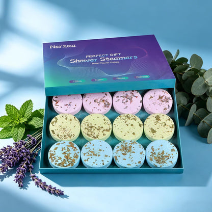 Shower Steamers Aromatherapy Birthday Gifts for Women-12 Pack Mothers Day Gifts,Gifts for Grandma,Wife,Mothers,Stress Relief and Relaxation Gifts for Women and Men,Created Your Own Home SPA