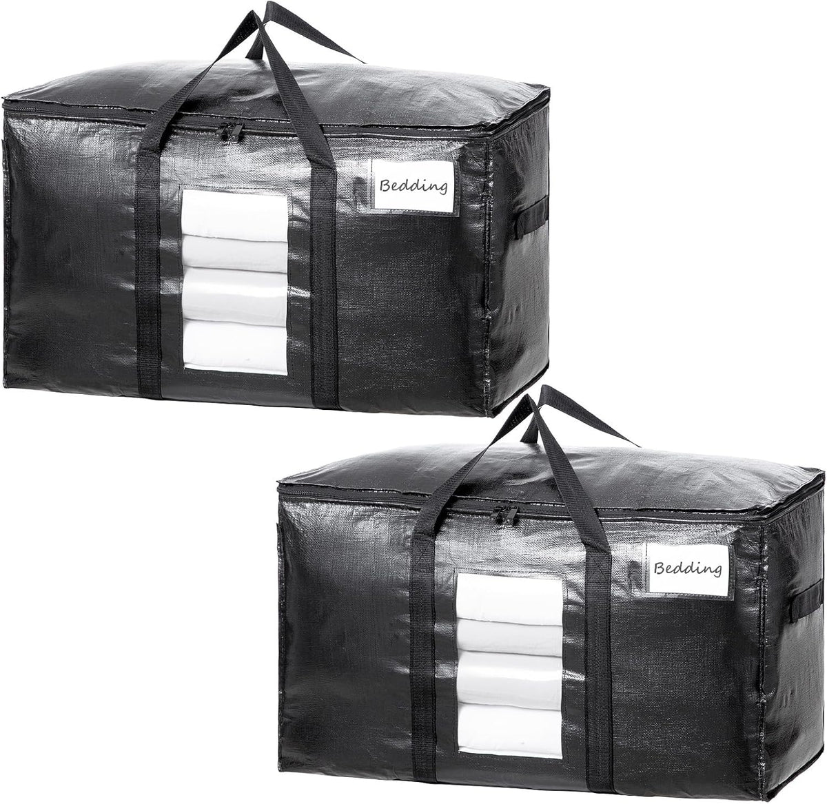 TAILI Blue Extra Large Moving Bags,Storage Bags with Visible Window