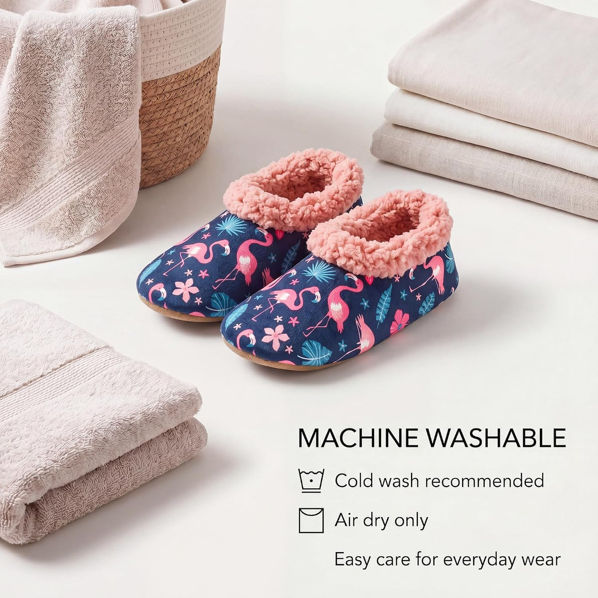 Cozylook Fuzzy Slippers for Women Indoor Soft Sole Slipper Socks