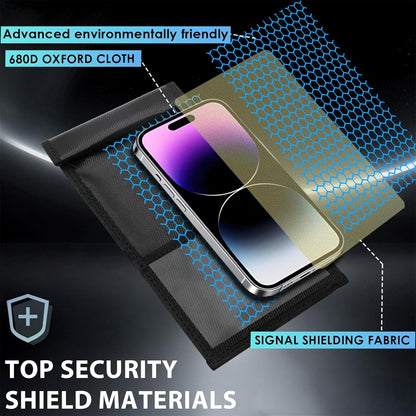 2 Pack Military Grade Faraday Bags for Smartphones