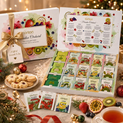 Tea Gift Box Set, 105 Individually Wrapped Tea Bags 15 Flavors Variety Pack