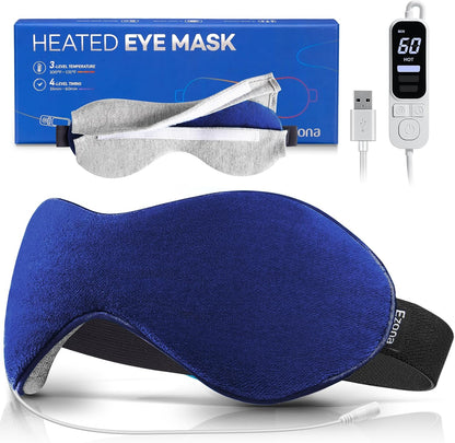 Ezona Heated Eye Mask, Warm Eye Compress Mask for Dry Eyes