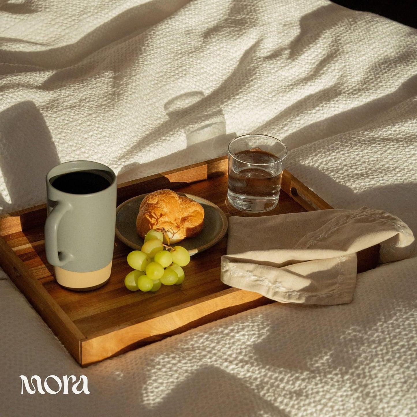 Mora Ceramics Large Tea Mug with Loose Leaf Infuser and Ceramic Lid, 18 oz, Portable, Microwave and Dishwasher Safe, Tall Coffee Cup - Rustic Matte Ceramic Glaze, Modern Herbal Tea Strainer, Olive