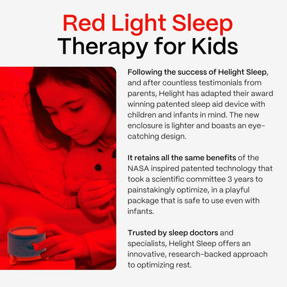 Helight Red Light Therapy Sleep Device – 630nm Pure Red Light Lamp Sleep Aid to Support Deep Relaxation – Rest Lamp Backed by Science for Adults & Kids Bedrooms