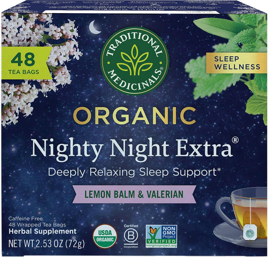 Traditional Medicinals Organic Nighty Night Extra, 48 Tea Bags