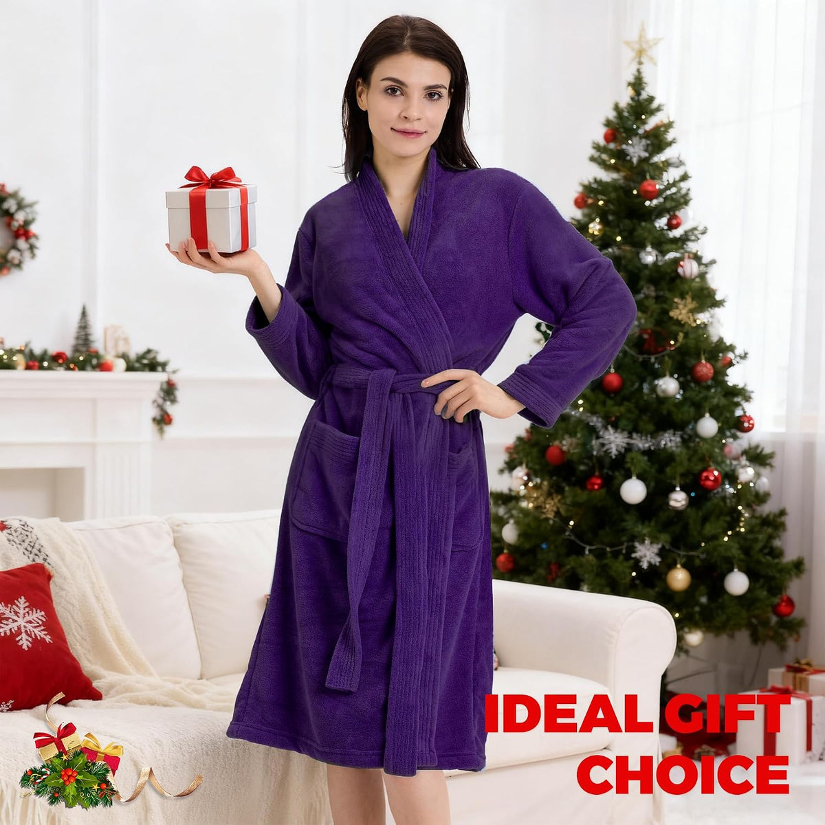 PJGGZ Towel Robe for Women – Soft Absorbent Kimono Bathrobe, Quick-Dry Spa Shower & Hotel Use