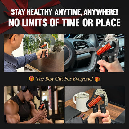 GD IRON GRIP Grip Strength Trainer Hand Gripper Forearm Strengthener Metal