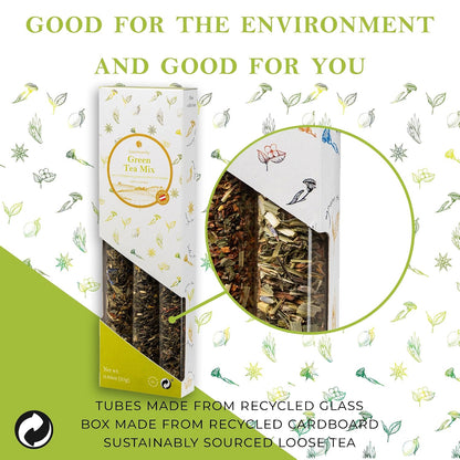 Gourmanity Bedtime Tea Sampler Gift Set, 3 Calming Herbal Blends, 0.74 oz
