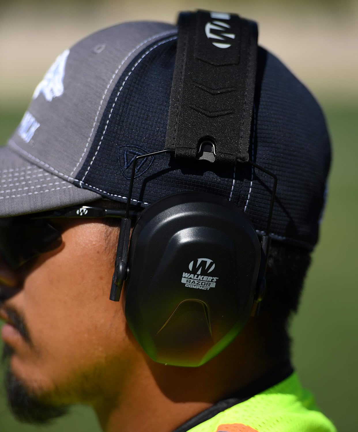 Walker's Razor Slim Passive Earmuffs Ultra Low Profile 27dB NRR Light Weight