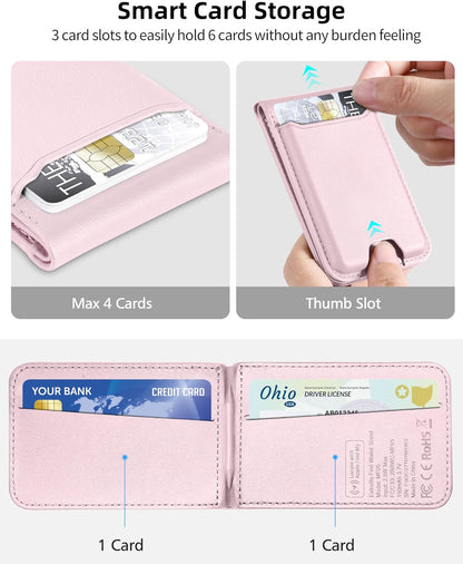 ExtreLife for Magsafe Wallet, Works with Apple Find My, 6 Cards Holder