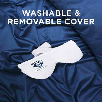Eye Love Heyedrate Heated Eye Mask, White | Soothing Warm & Cold Compress for Temporary Relief of Irritated Eyes, Reusable Mask