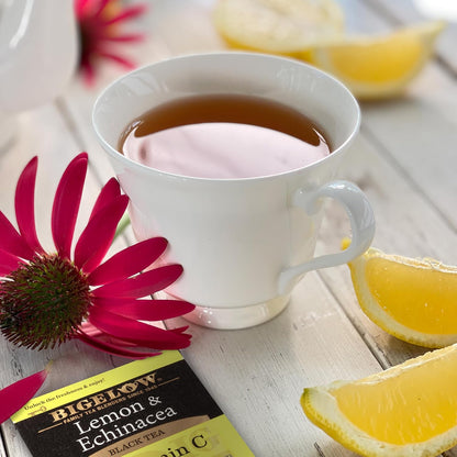 Bigelow Tea Lemon and Echinacea Plus Vitamin C, 18 Count (Pack of 6)