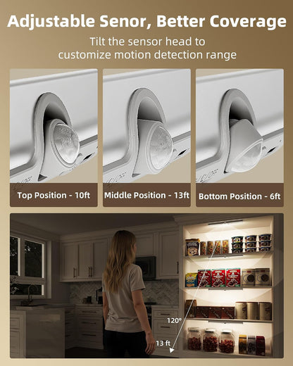 EZVALO 13-inch Closet Lights, Motion Sensor Lights Indoor
