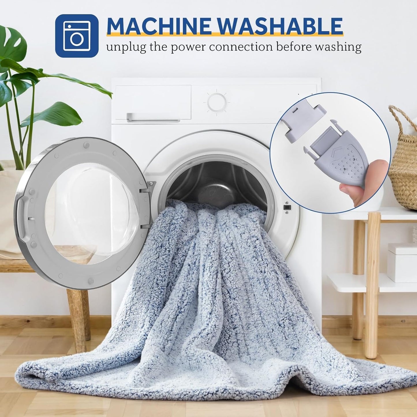 Sealy Electric Blanket Heated Throw 50"x60" Soft Double Sherpa Super Cozy with 6 Fast Heating Levels & 2-10 Hours Auto-Off, Over-Heat Protection, Machine Washable, Charcoal