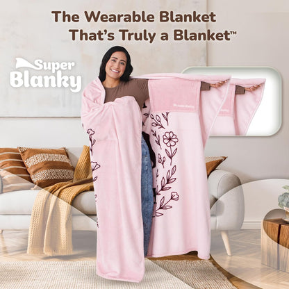 Super Blanky Wearable Blankets for Women & Men, Graduation Day Gift for Her, Cozy Gifts for Women, Wife Birthday Gifts Ideas