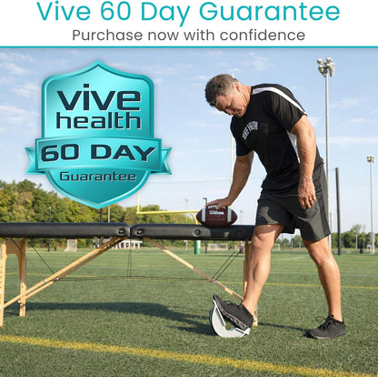 Vive Foot Rocker - Calf Stretcher for Achilles Tendinitis, Heel, Feet, Shin Splint, Plantar Fasciitis Pain Relief - Stretches Strained Leg Muscle - Ankle Wedge Stretch Improves Flexibility (Standard)
