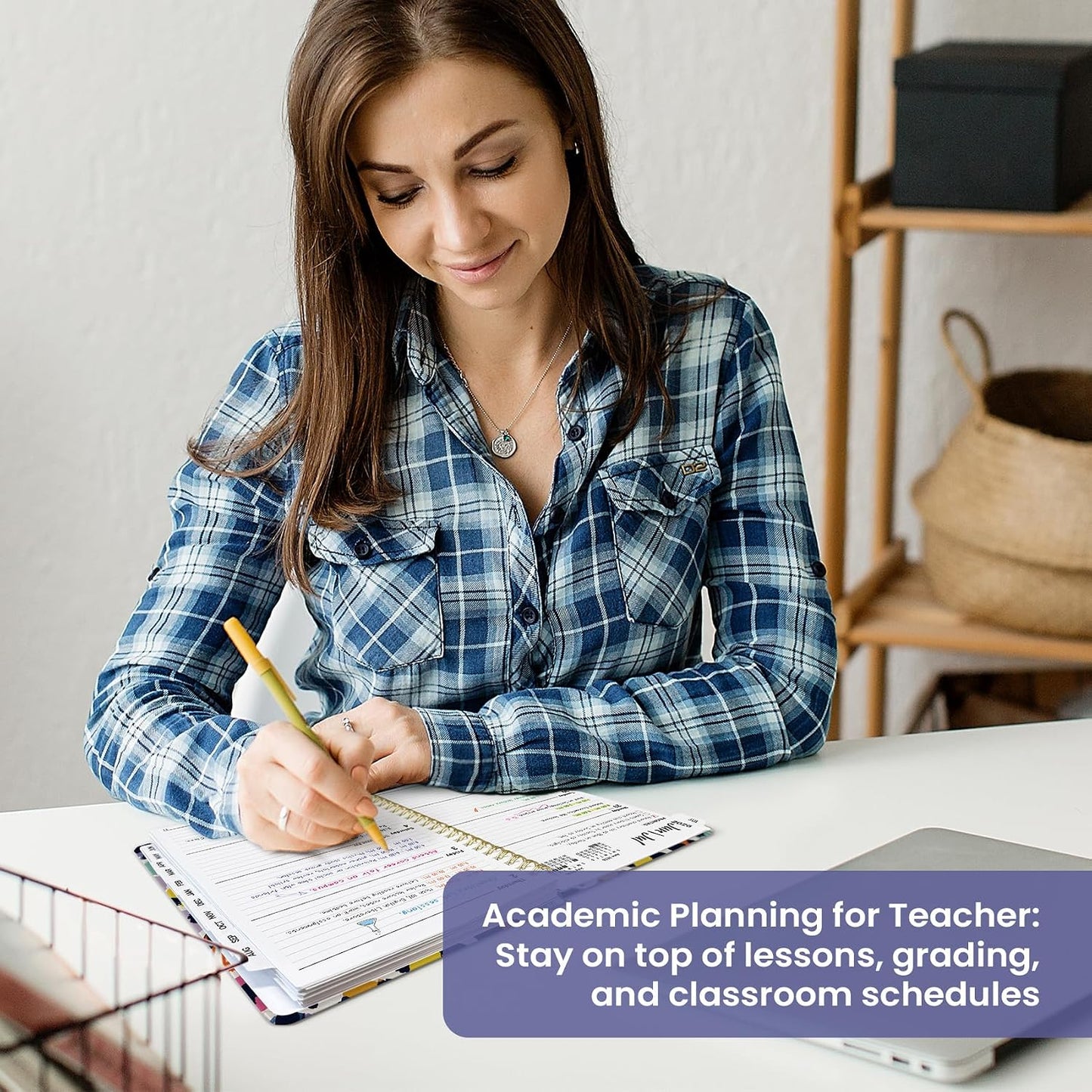 Planner 2026-2027, Jul 2026-Jun 2027 Academic Monthly & Weekly Planner - Colors B