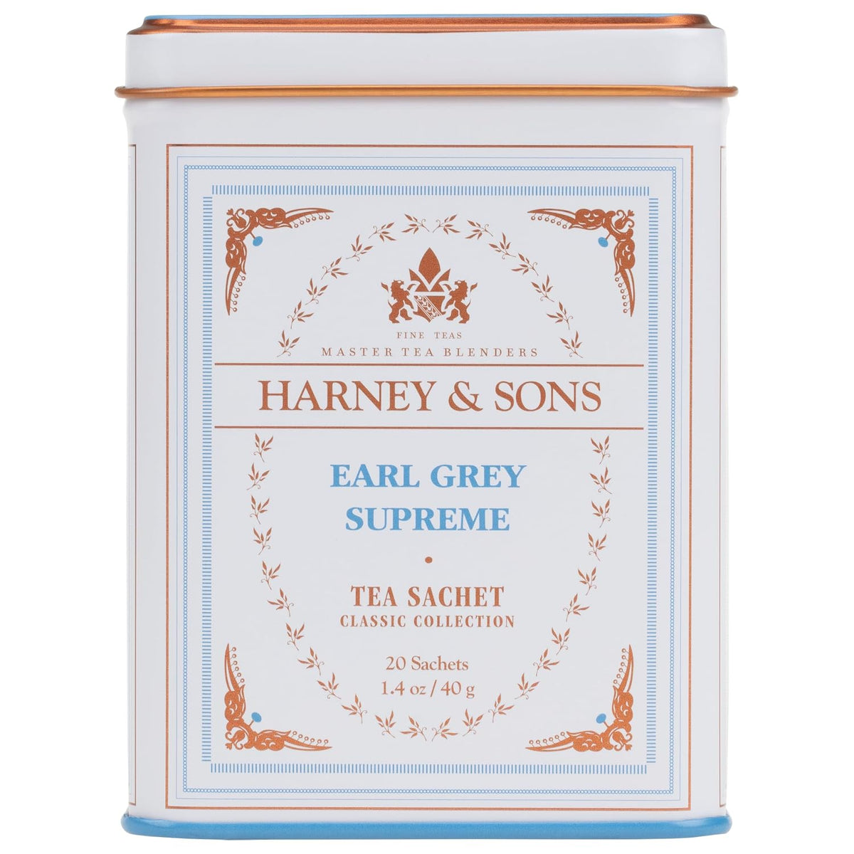 Harney & Sons Earl Grey Supreme, Black Tea, 20 Sachets