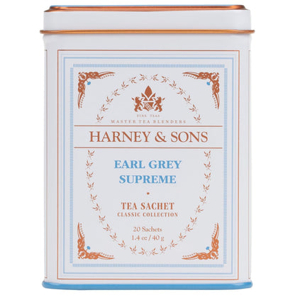 Harney & Sons Earl Grey Supreme, Black Tea, 20 Sachets