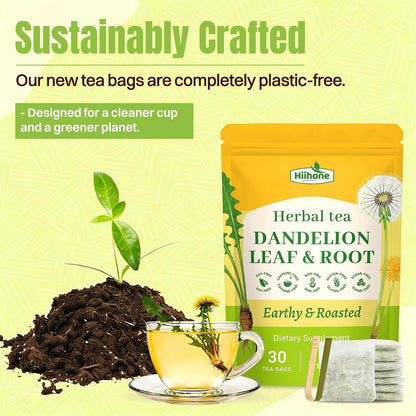 Hiihone Lemon Balm Tea Bags 20 Count – Pure & Natural Lemon Balm Tea, Caffeine-Free Herbal Tea, Calming & Soothing, Non-GMO, Fresh Citrusy Flavor