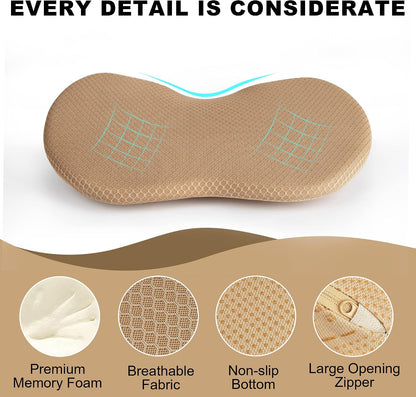 Livtribe Car Seat Cushion - Memory Foam Car Seat Pad - Sciatica & Lower Back Pain Relief - Car Seat Cushions for Driving - Road Trip Essentials for Drivers(Black)
