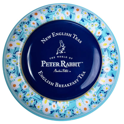 New English Teas Peter Rabbit Tea Tin with 240 Breakfast Tea Bags - Daises