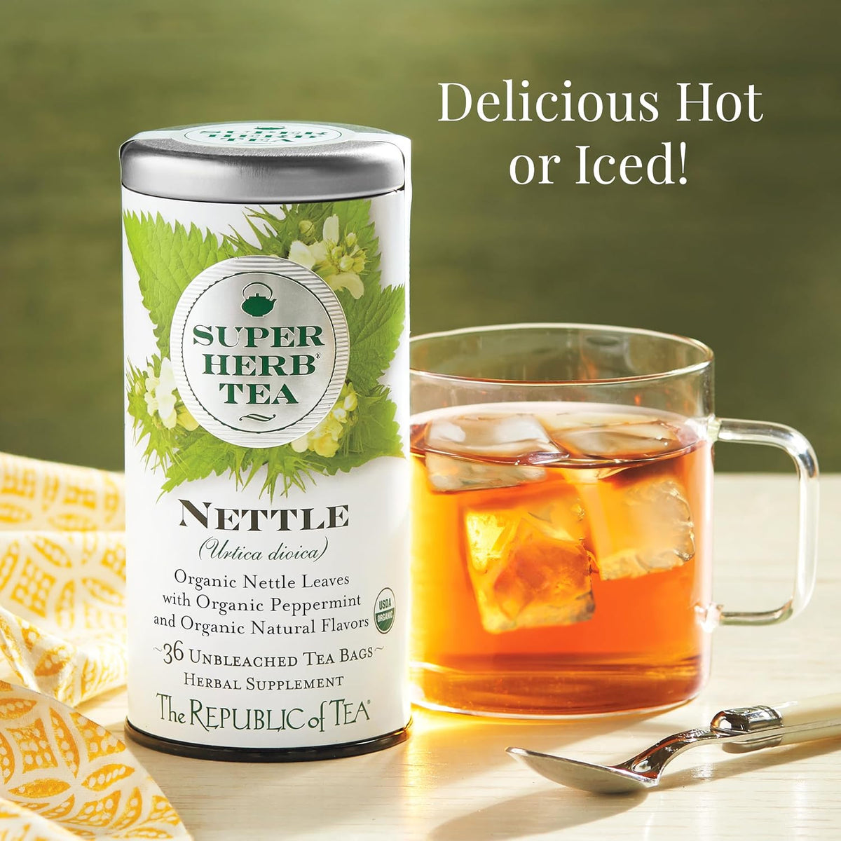 The Republic of Tea SuperHerb Organic Nettle Herbal Tea, 36 Count