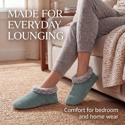 Cozylook Fuzzy Slippers for Women Indoor Soft Sole Slipper Socks