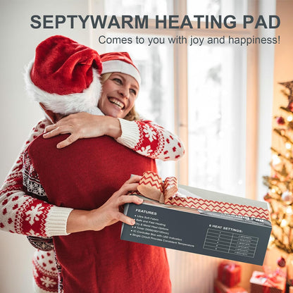 Heating Pad for Back, Electric Heating Pads for Cramps/Abdomen/Waist/Shoulder with 6 Heat Settings and Auto-Off, Moist/Dry Heat pad, Mothers Day Gifts for Mom Women Wife Grandma, 12" x 24"