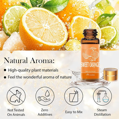 Essential Oil Set, 15 Pcs Fragrance Aromatherapy Oils for Skin, Diffusers, Home Care, Humidifier Laundry, Candle Making - Tea Tree, Sandalwood, Lavender, Vanilla, Peppermint and More(5mL)