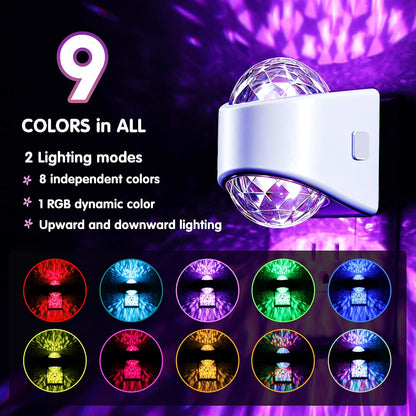 L LOHAS LED Night Light,Projector Night Light with Dusk to Dawn Sensor