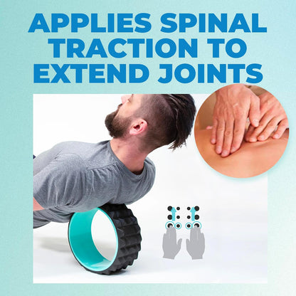 Chirp Wheel XR 3P Massage Roller Set - 10” Acupressure, 6” Knot-Kneading Thumb, 4” Neck & Headache Tension Relief, High Density Foam Massage Rollers for Back & Neck Pain, 500lbs Capacity, Black