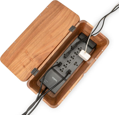 Cable Management Box, Power Strip & Extension Cord Hider, Desk Organizer