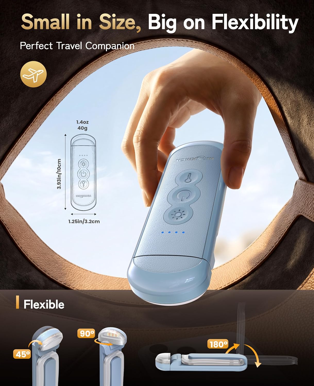 HIONXMGA Rechargeable Book Light,Clip-On Reading Light for Books in Bed