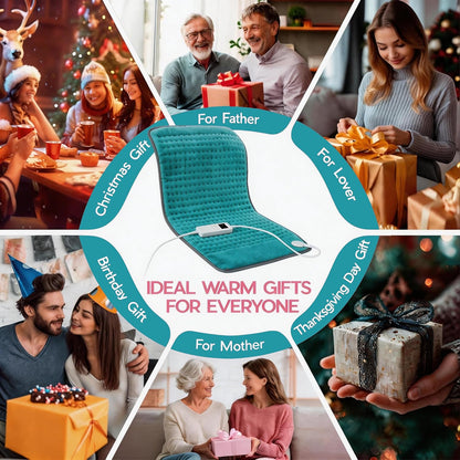 Heating Pad for Period Cramps, Heating Pad for Back/Neck/Shoulder Muscle Pain, 6 Heating & 4 Timer Setting, Auto Shut Off, Dry/Moist Heat & Machine Washable, Birthday Christma s Gifts for Women Mom