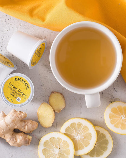 Bigelow Tea Lemon Ginger Herbal K-Cup Pods, 12 Count (Pack of 6)