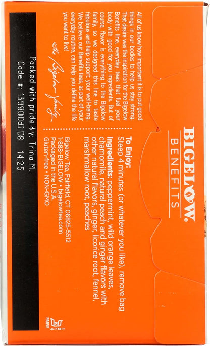 Bigelow Benefits Sleep Chamomile Lavender Herbal Tea, Caffeine Free, 18 Count (Pack of 6), 108 Total Tea Bags