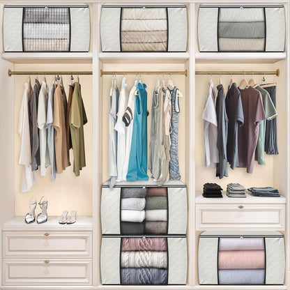 Fab totes Storage Bags for Clothes Blanket Storage Bins with Lids