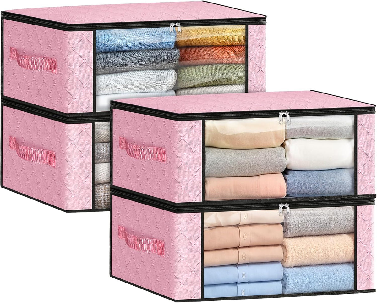 Fab totes Storage Bags for Clothes Blanket Storage Bins with Lids