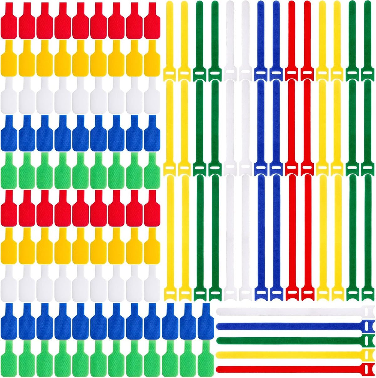 320 Pcs Cable Organization & Identification Kit, Color-coded Write-on