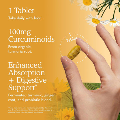Garden of Life Organics Extra Strength Turmeric Supplement, 120 Tablets